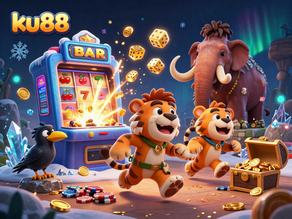 ku88 players enjoy a vibrant 3D casino experience with amazing slot machines, poker chips, and vibrant effects.