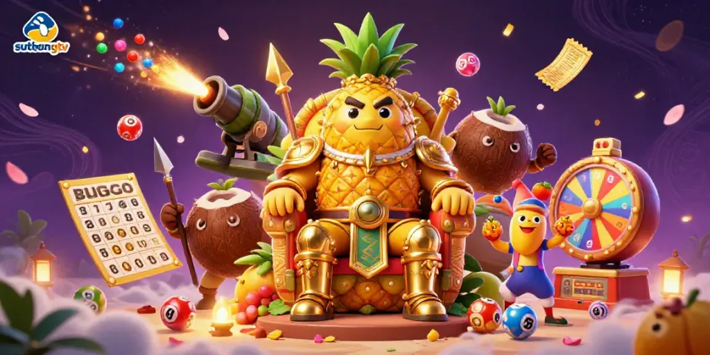 Sutbongtv captivates with its vibrant casino scene featuring a pineapple king amidst dynamic lottery elements.