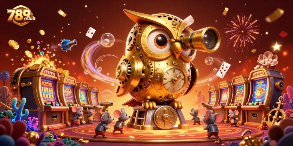 Experience thrilling gameplay at 789club with a captivating casino scene featuring unique characters and rich game elements.