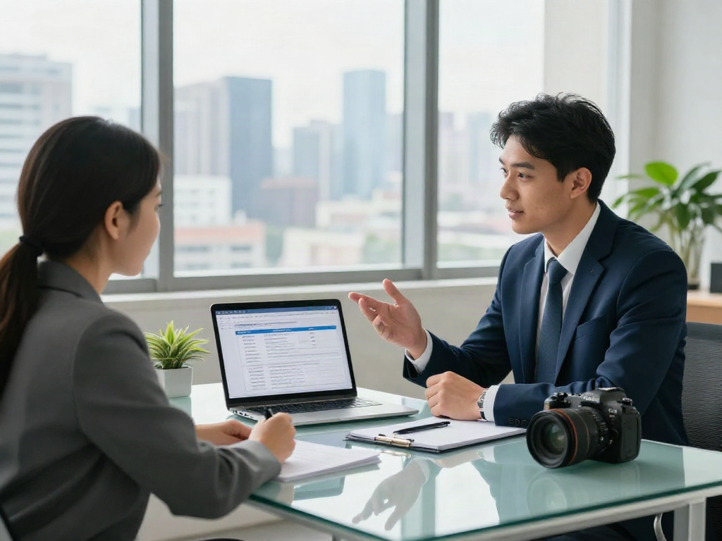 Payday Loans Co consultation with a financial advisor providing insights to a client in a modern office setting.