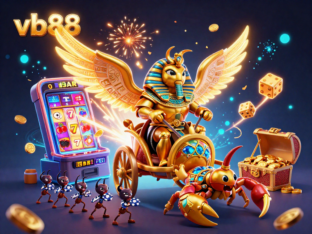 Experience thrilling gameplay with vb88, featuring a vibrant casino scene alive with colorful elements.