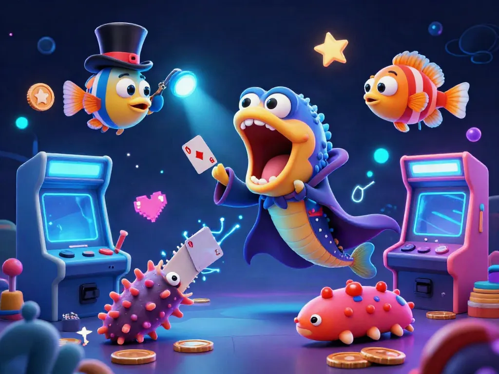 Experience Onbet's thrilling games with a magical underwater scene featuring enchanting characters performing in a vibrant casino atmosphere.