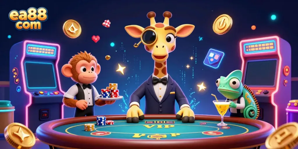 Engage with thrilling gameplay at ea88 com with vibrant characters and dynamic casino elements.